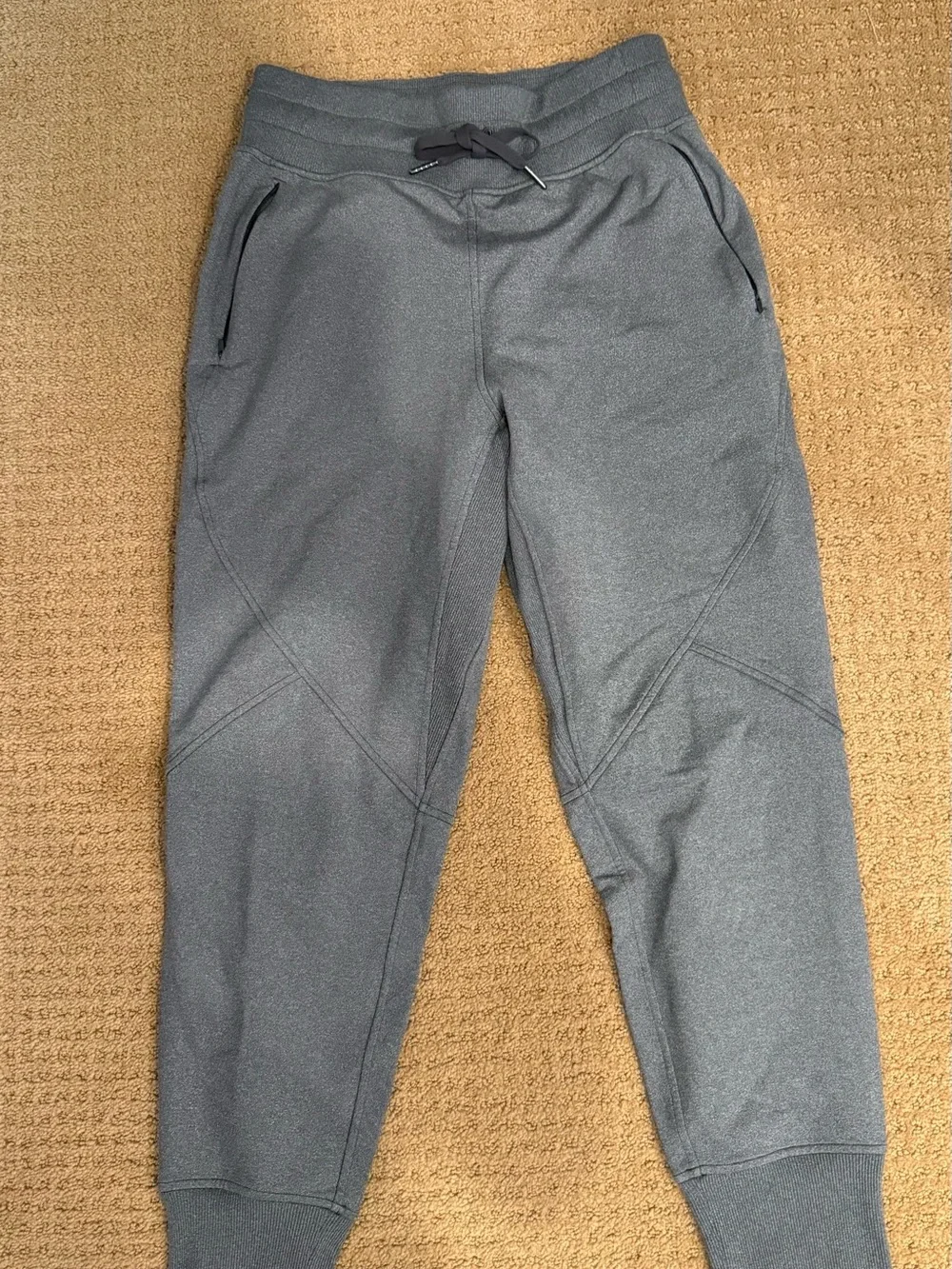 Lululemon Gray Athletic Joggers with Drawstring